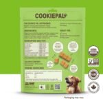 Cookie PAL Dog Treats with Pumpkin & Chia, Made in Canada, Human Grade USDA Organic Biscuits, Crunchy Dog Training Treats, 300g (Pk of 3) - Image 3