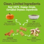 Cookie PAL Dog Treats with Pumpkin & Chia, Made in Canada, Human Grade USDA Organic Biscuits, Crunchy Dog Training Treats, 300g (Pk of 3) - Image 5