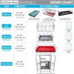 Paw Inspired Critter Box Washable Cage Liner, Reversible Fleece Bedding with Raised Sides for Guinea Pigs, Ferrets, Chinchillas, Hedgehogs, Small Animals (Critter Nation, Gray/Green) - Image 5