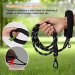 Training Leash for Dogs 10FT 15FT 30FT 50FT 100FT, Long Rope Leash for Dog, Nylon Rope Dog Leash with Comfortable Padded Handle for Large Medium Small Dogs - Image 5