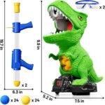 Moveable Dinosaur Shooting Toys for Kids 3-8 Years, Movable Shooting Target Toy with Air Pump Guns, Interactive Competition Game for Boys and Girls Ages 3 4 5 6 7 8 Years Old - Image 3