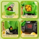 Moveable Dinosaur Shooting Toys for Kids 3-8 Years, Movable Shooting Target Toy with Air Pump Guns, Interactive Competition Game for Boys and Girls Ages 3 4 5 6 7 8 Years Old - Image 5