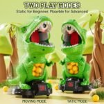 Moveable Dinosaur Shooting Toys for Kids 3-8 Years, Movable Shooting Target Toy with Air Pump Guns, Interactive Competition Game for Boys and Girls Ages 3 4 5 6 7 8 Years Old - Image 7