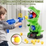 Moveable Dinosaur Shooting Toys for Kids 3-8 Years, Movable Shooting Target Toy with Air Pump Guns, Interactive Competition Game for Boys and Girls Ages 3 4 5 6 7 8 Years Old - Image 8