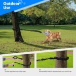 LOOBANI Spring Pole Dog Rope Toys - Tug of War Dog Toy for Pitbull Medium to Large Dogs, Indoor Outdoor Use Bungee Hanging Exercise Ropes Muscle Builder Interactive Toys (Door Hanging Style) - Image 8