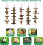 KATUMO Rabbit Chew Toys, 74 PCS DIY Hamster Chew Toys Bunny Teeth Care Molar Kit Ideal for Rabbit, Guinea Pig, Chinchilla, Hamster, Squirrel, Gerbils Etc Small Rodent Pets' Teeth Grinding - Image 8