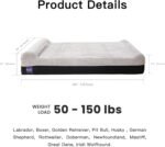 Laifug Orthopedic Memory Foam Extra Large Dog Bed Pillow(50 inch x36 inch x10 inch , Slate Grey) Durable Water Proof Liner & Removable Washable Cover & Smart Design - Image 5