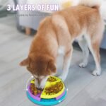 Slow Feeder Dog Bowl 3 Levels, Reduces Boredom and Anxiety, Non-Slip Interactive Puzzle Feeder, Suitable for Small/Medium/Larger Dogs - Image 7