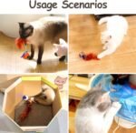 Migipaws Interactive Cat Ball Toy Set, Fun Tracker, Automatic Moving Chase Ball with Fluffy Tail, A Small Mice, Rechargeable (White) - Image 5