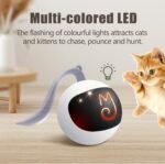 Migipaws Interactive Cat Ball Toy Set, Fun Tracker, Automatic Moving Chase Ball with Fluffy Tail, A Small Mice, Rechargeable (White) - Image 7
