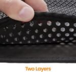 Conlun Cat Litter Mat Kitty Litter Trapping Mat Honeycomb Double Layer, Urine Waterproof, Easier to Clean, Litter Box Mat Scatter Control, Less Waste, Soft on Paws, Non-Slip (65x38cm, Black) - Image 8