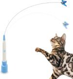 Cat Teaser Wand - Electric Exerciser | Kitten Interactive Toy + with Suction Cup, for Cats Kittens Pets + Indoor Outdoor Play, Automatic Motion Toy Reducing Boredom at Home - Image 10