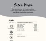 Organic Coconut Oil Pet Supplement for Dogs and Cats - Cold Pressed Extra Virgin Coconut Oil - Itchy Skin, Dry Cracked Noses & Dry Skin Treatment - Made in USA - 236.5 ml (Medium) - Image 6