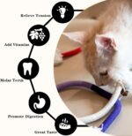 Bent Cat Rope Toy, Pet Chew Toys, Interactive Tease Toys for Cats and Kittens, Bite-Proof Playthings, Cotton Rope Kitten Toys Dental Care Stress Relief Pet Supplies (Extra Large 3 Pack) - Image 5