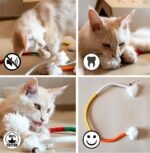 Bent Cat Rope Toy, Pet Chew Toys, Interactive Tease Toys for Cats and Kittens, Bite-Proof Playthings, Cotton Rope Kitten Toys Dental Care Stress Relief Pet Supplies (Extra Large 3 Pack) - Image 6
