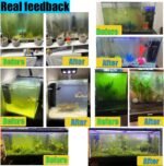 200GPH Aquarium Filter, Fish Tank Filter for 20-75 Gallon, Submersible Pump Filter for Green Water and Cloudy Clean, Ultra-Silent Green Killing Machine with Turtle Tank Deodorization - Image 6