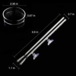 Shrimp Feeding Tube and Dish,Clear Crystal Glass Shrimp Feeder Tube Tray for Fish Tank Aquarium Shrimp (10") - Image 3