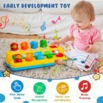 Interactive Pop up Animal Toys with Music & Light, Montessori Cause and Effect Toys for 1 Year Old Boy Girl Early Learning Musical Baby Toys 12 Months STEM Toddler Toys Age 1-2 Gift for Infant - Image 6