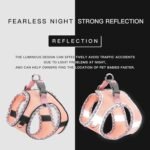 Dog Harness for Small Dogs Leashes Set,Soft No Pull Adjustable Breathable Mesh Leash and Harness Vest Belt for Puppy,Small,Medium Dogs and Cats(XXS-PK) - Image 6