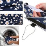 Rabbit Hay Feeder Bag, Hanging Washable 2-Hole Hay Dispenser for Bunny, Guinea Pigs, Chinchillas,Hamsters Rats and Other Small Pets Small Animal (Daisy) - Image 4