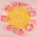 Baby Shower Cookie Cutters Set, 8 Pcs Cookie Cutter with Plunger Stamps, Cute Cookie Cutters for Baby Shower Biscuit Cheese Baking - Image 3