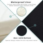 Laifug Orthopedic Memory Foam Extra Large Dog Bed with Pillow and Durable Water Proof Liner & Removable Washable Cover & Smart Design (Large (46"x28"x8"), Blue) - Image 6