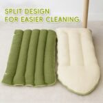 Cat Cave Bed,Removable and Washable Winter Closed-Off Cat Bed,Cozy Pet Sleeping Bag Bed for Indoor C-ATS and Small Dogs (Gray, M) - Image 3