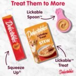 Delectables Lickable Spoon™ Handheld Wet Cat Treats Made with Real Chicken, Creamy Puree, Mess Free, Quick & Easy, Grain-Free, No Added Fillers, No Added Preservatives, Variety Pack, 96ct - Image 9