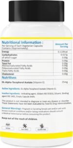 Vitamin E Capsules for Dogs and Cats | Veterinary Antioxidant Supplement for Skin & Coat Care | 100 Capsules - Image 3