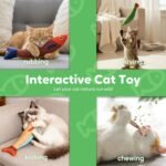 Catnip Toys Saury Fish, Cat & Kitten Chew Kicker Interactive Crinkle Toys for Bored Indoor Adult Cats & Kitten, Cat Gifts Teething Toys Soft and Durable for All Breeds - Image 5
