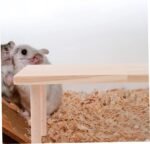Toyvian Hamster Platform Wooden Board 25x15x13.5cm Thick Bite-Resistant Pet Climbing Toy for Cage Playground - Image 5