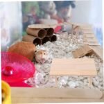 Toyvian Hamster Platform Wooden Board 25x15x13.5cm Thick Bite-Resistant Pet Climbing Toy for Cage Playground - Image 8