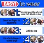 40 Months Dog & Cat Collar, 63CM Adjustable, 5 Packs of 8 Month Collar for All Dogs & Cats Breeds and Sizes - Long Lasting, Flexible, Portable, Waterproof, Safe, Durable Collar for Dogs & Cats - Image 4
