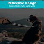 PetBonus Two Point Control Dog Leash, Works with No Pull Harnesses, No Tangle Training Leashes, Soft Padded and Reflective Walking Lead, Converts to Single Lead for Medium Large Dogs (Black) - Image 8