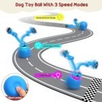 Interactive Dog Toys Ball, Moving Dog Toy for Boredom, Automatic Rolling Ball, Motion Activated Automatic Toys for Puppy/Small/Medium Dogs, USB Charging, Birthday for Dogs (Blue) - Image 3