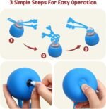 Interactive Dog Toys Ball, Moving Dog Toy for Boredom, Automatic Rolling Ball, Motion Activated Automatic Toys for Puppy/Small/Medium Dogs, USB Charging, Birthday for Dogs (Blue) - Image 6