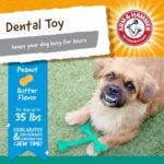 Arm & Hammer for Pets Ora-Play T-Bone Dental Chew Toy for Dogs -(Pack of 2(| Best Dog Chew Toy for The Toughest Chewers | Reduces Plaque & Tartar Buildup Without Brushing, Peanut Butter Flavor - Image 3