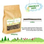 600g/1.3lb Apple Chew Sticks Teeth Grinding Toys for Rabbit Guinea Pigs Molar Treats Toys for Bunny Chinchillas Hamster Gerbil Parrot Small Animal Pet Supplies - Image 3