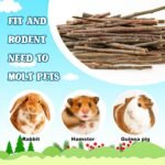 600g/1.3lb Apple Chew Sticks Teeth Grinding Toys for Rabbit Guinea Pigs Molar Treats Toys for Bunny Chinchillas Hamster Gerbil Parrot Small Animal Pet Supplies - Image 6