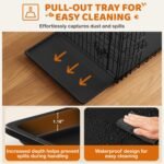 Yaheetech 36 inch Double Door Dog Crate w/Divider for Puppy, Collapsible Metal Dog Kennel with Removable Tray, Portable Travel Cage, Black - Image 6