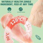 Steamed Chicken Breast Pet Snacks - Natural, High Protein,Suitable for Dogs and Cats, 160g/5.64oz，4Pcs/1Pack - Image 3