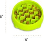 Catstages Kitty Slow Feeder Cat Bowl for Wet or Dry Cat Food, Helps Prevent Bloat & Improve Digestion, Non-Slip, BPA-Free, Small, Green - Image 9