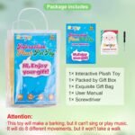 Yellow Plush Interactive Cat Robot Toy - Barking Meow Kitten With Touch Control, Electronic Pet, Animated Stuffed Animal for Girls, Baby, Kids - L:12" * H:8" * W:5" - Image 8