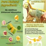 Cat Toy Grass Treats Freeze Dried 2 in 1 60g Chicken Hairball Removal Cats Chew Grass Kitten Catnip for Hairball Eliminate Kitty Bite Snack for Cleaning Teeth Kitten Food Indoor (2.12oz) - Image 4