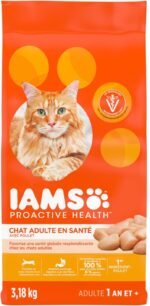 IAMS PROACTIVE HEALTH Healthy Adult Dry Cat Food – Chicken – 3.18KG (7LB) Bag - Image 5