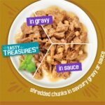Friskies Tasty Treasures Wet Cat Food, Poultry & Fish Combo Variety Pack 3 Flavours - 156 g Can (24 Pack) - Image 9