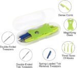 8 in 1 Pet Tick Removal Tool Set with Storage Box – Tick Tweezers, Flea Comb, Magnifying Glass for Dogs, Cats & Pets – Professional Tick & Flea Pest Control Kit - Image 3