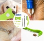 8 in 1 Pet Tick Removal Tool Set with Storage Box – Tick Tweezers, Flea Comb, Magnifying Glass for Dogs, Cats & Pets – Professional Tick & Flea Pest Control Kit - Image 7