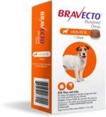 BRAVECTO Chew for Dogs, Flea & Tick, 1 Chew, 12 Week Supply, 9.9-22 lbs., Orange Box - Image 4