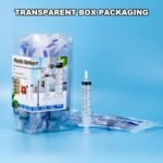 12PCS 20ML Plastic Sterile Syringe with Cap and Tubes 2*50cm Disposable Individual Wrap Syringe without Needles for Scientific Labs Feeding Pet Measuring Liquids and Glue Applicator - Image 4